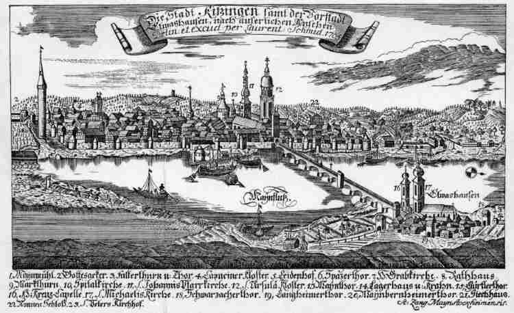 Kupferstich umgearbeitet von Zang, 1705