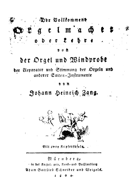 Titelblatt Orgelmacherbuch